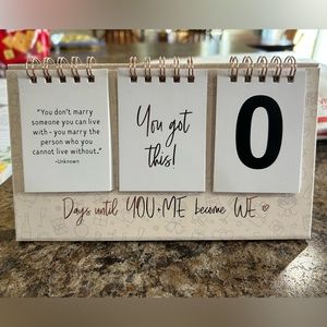 Wedding Countdown for Desk